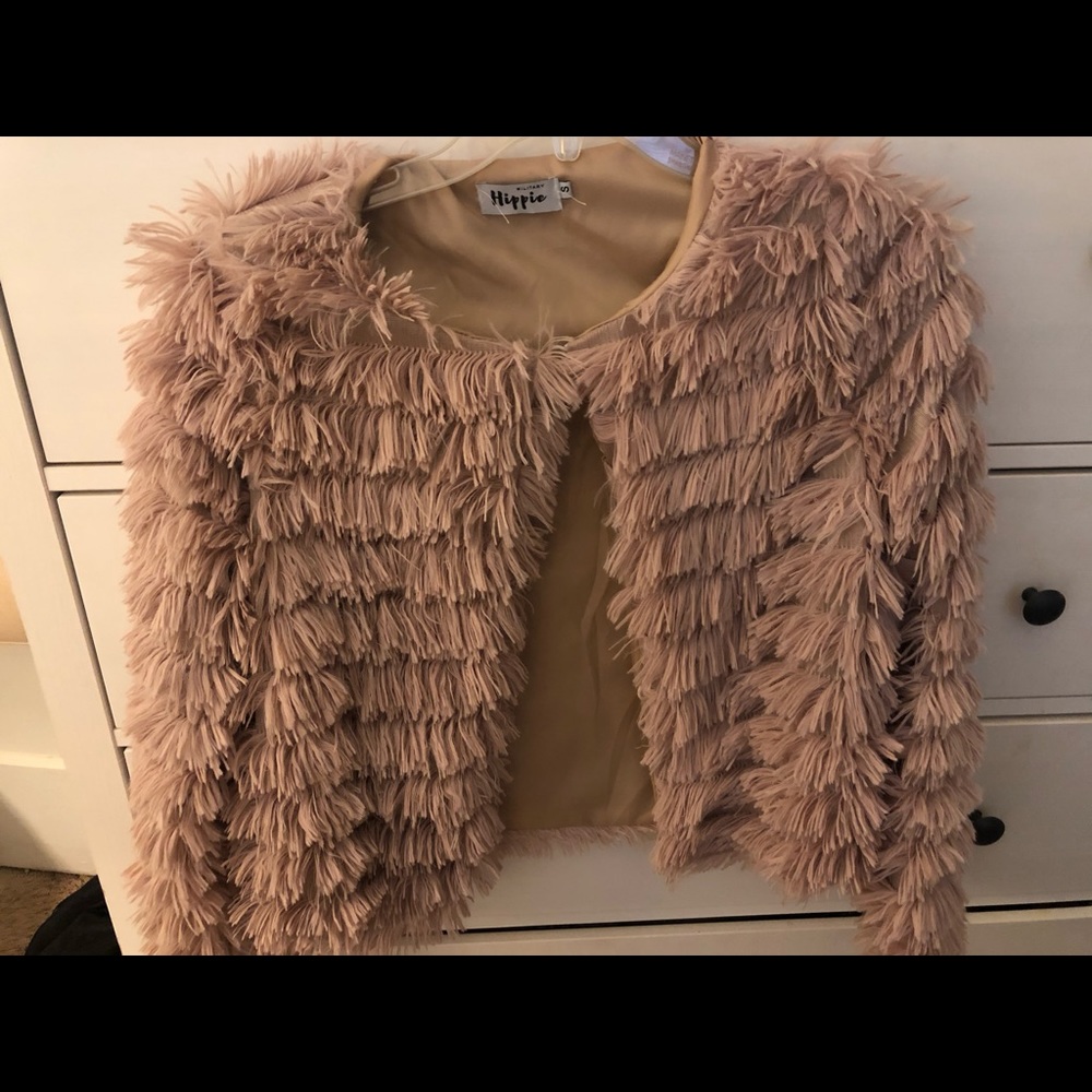 Fun pink fluffy jacket